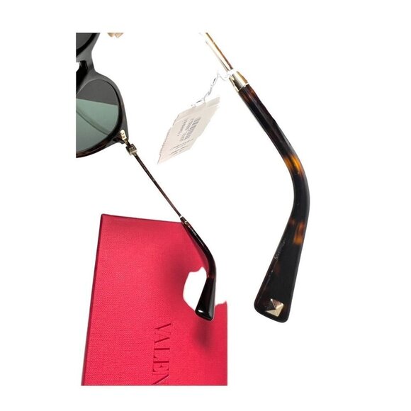 Valentino Womens Havana Brown Retro Cats Eye Gradient Sunglasses with Case New main image 11